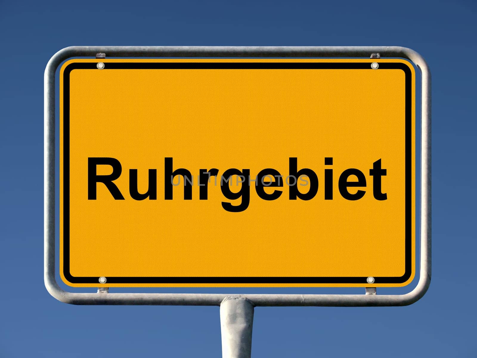 Town sign Ruhr area
