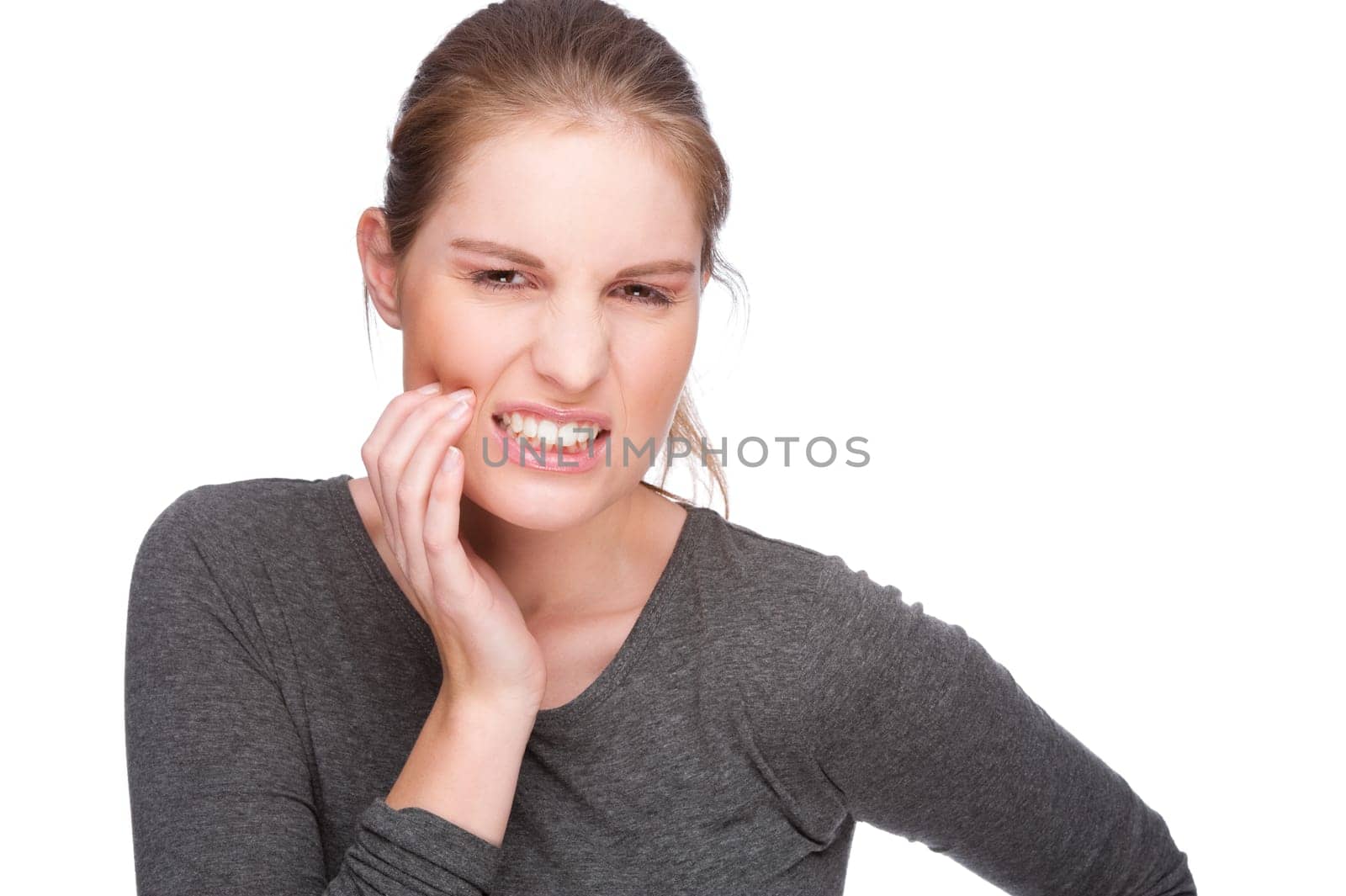 Woman with toothache