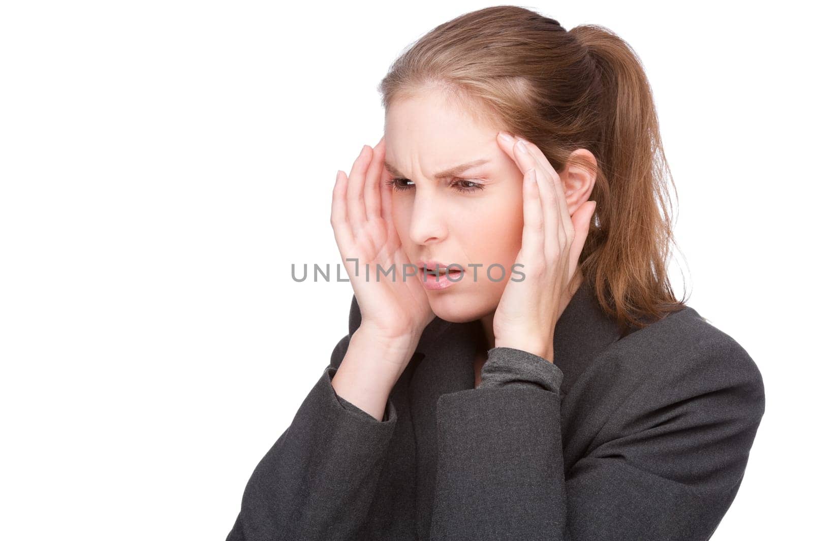 Businesswoman with headache