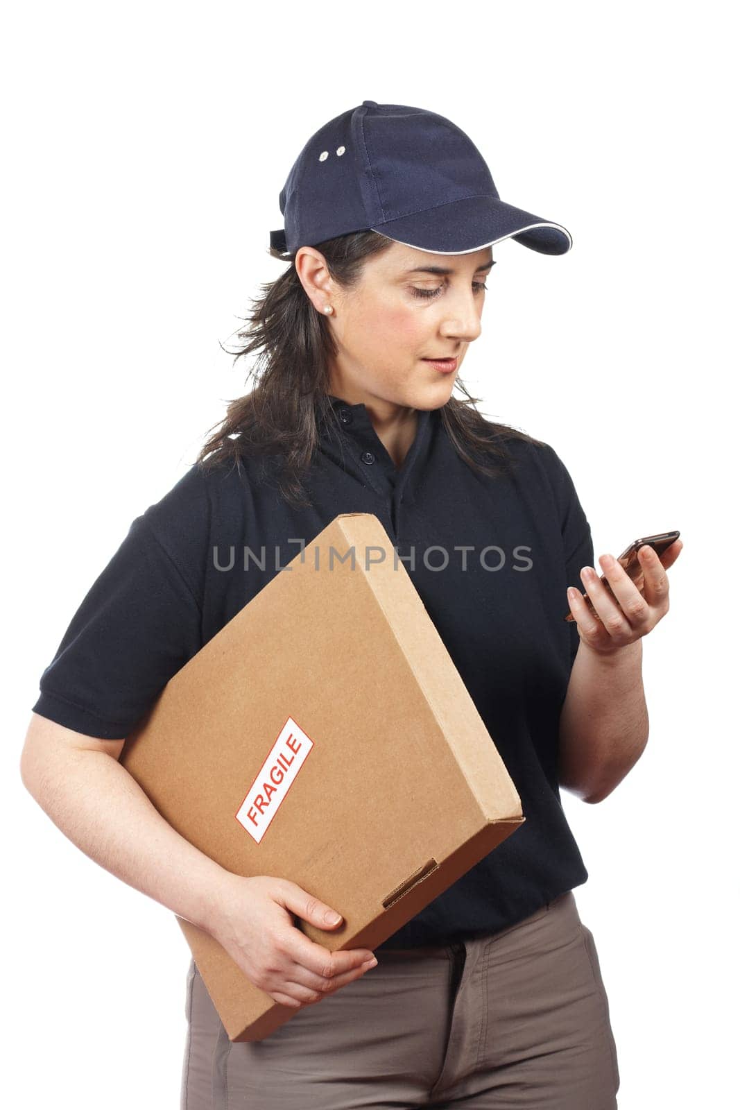 Delivering a package fragile