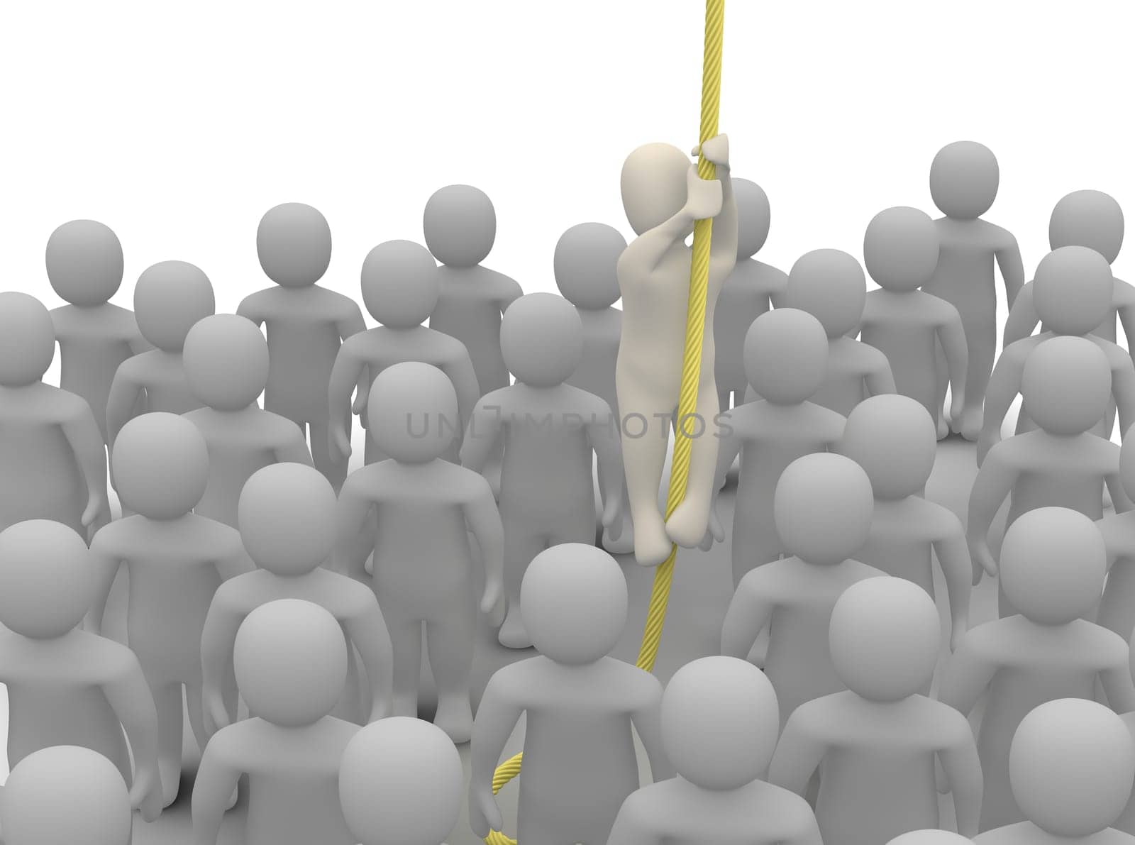 Escaping from crowd