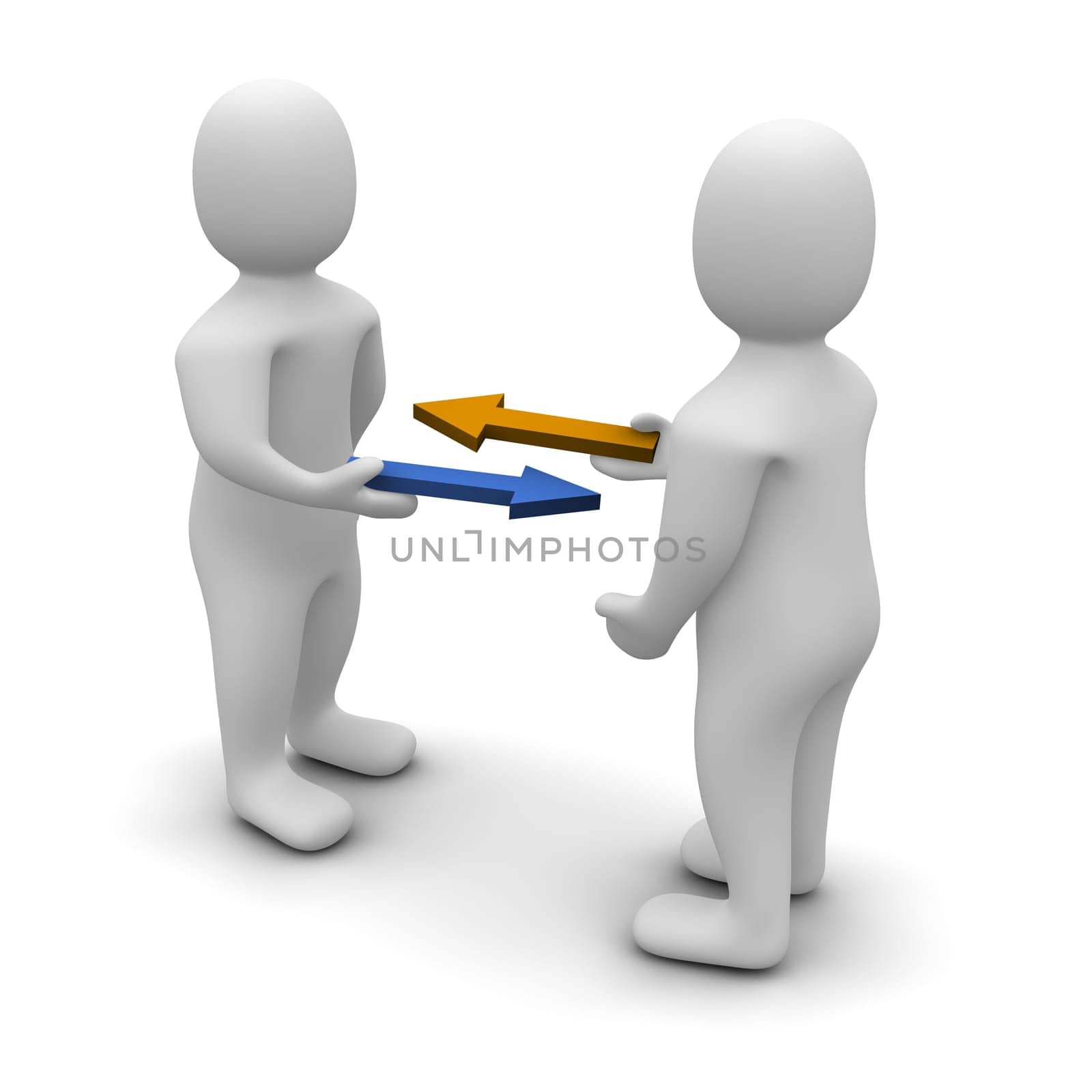 Exchange or trade conceptual illustratio