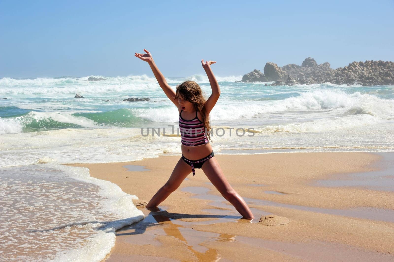 Lene on the beach