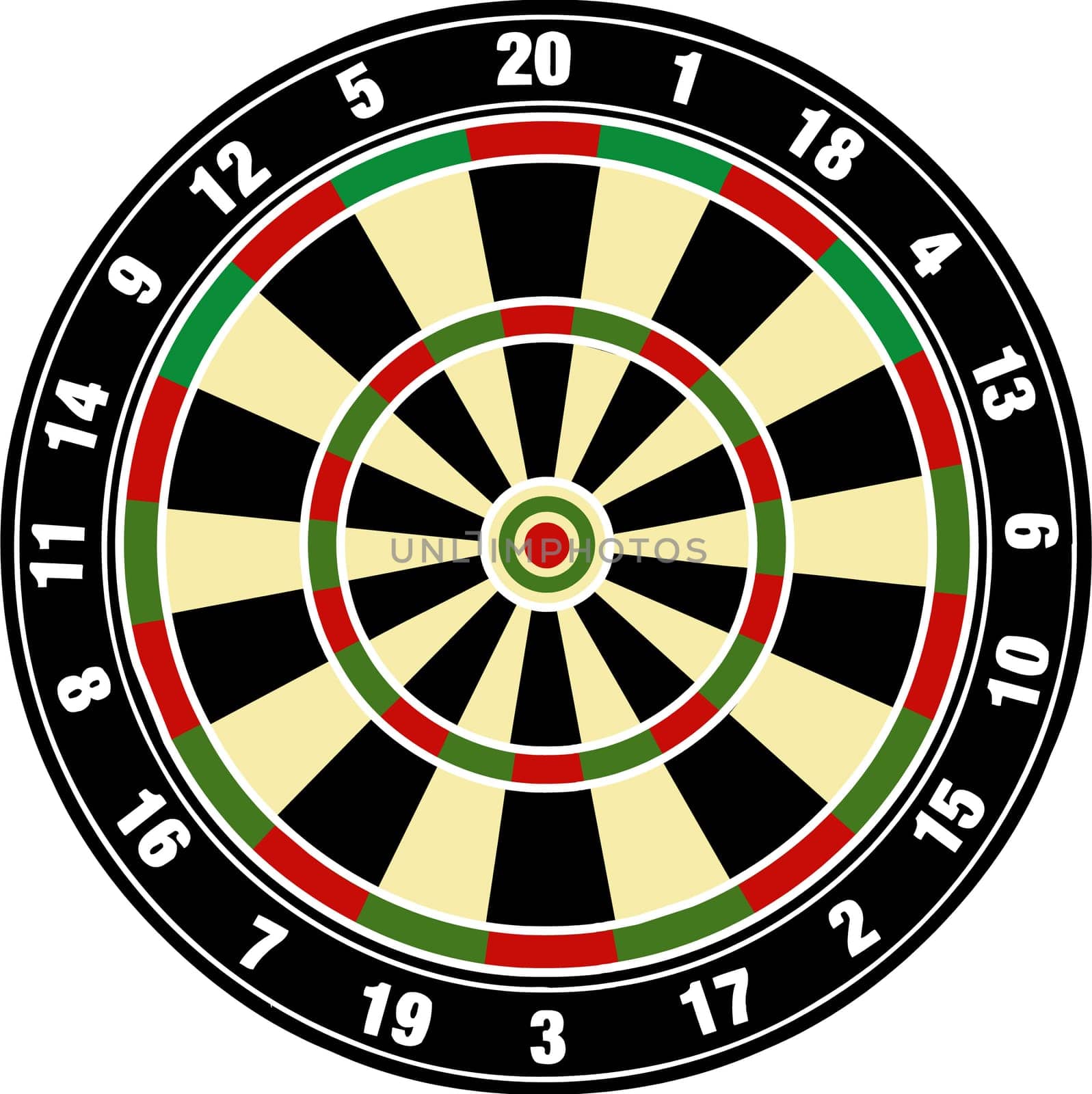Vector dart board