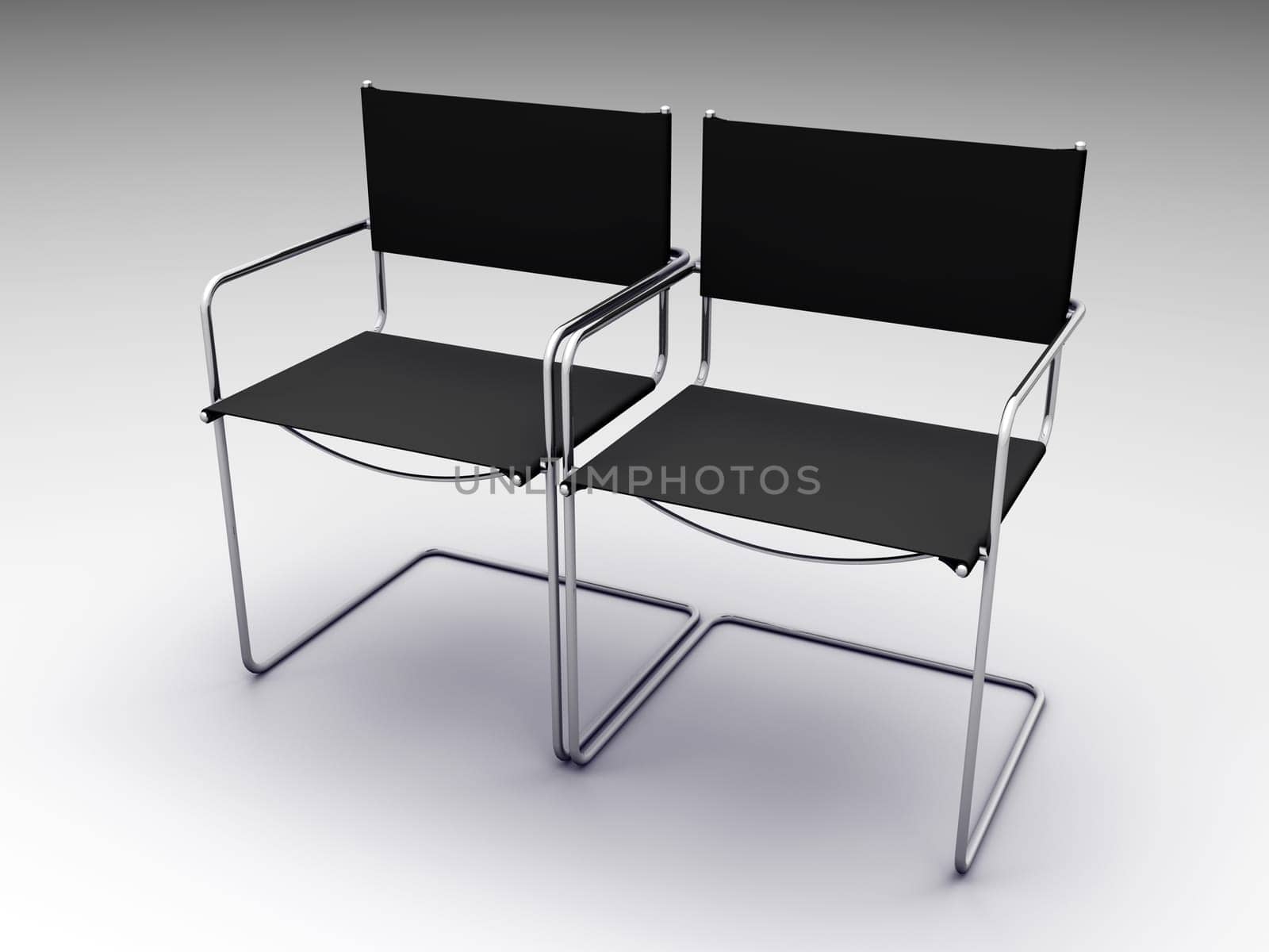 black chairs