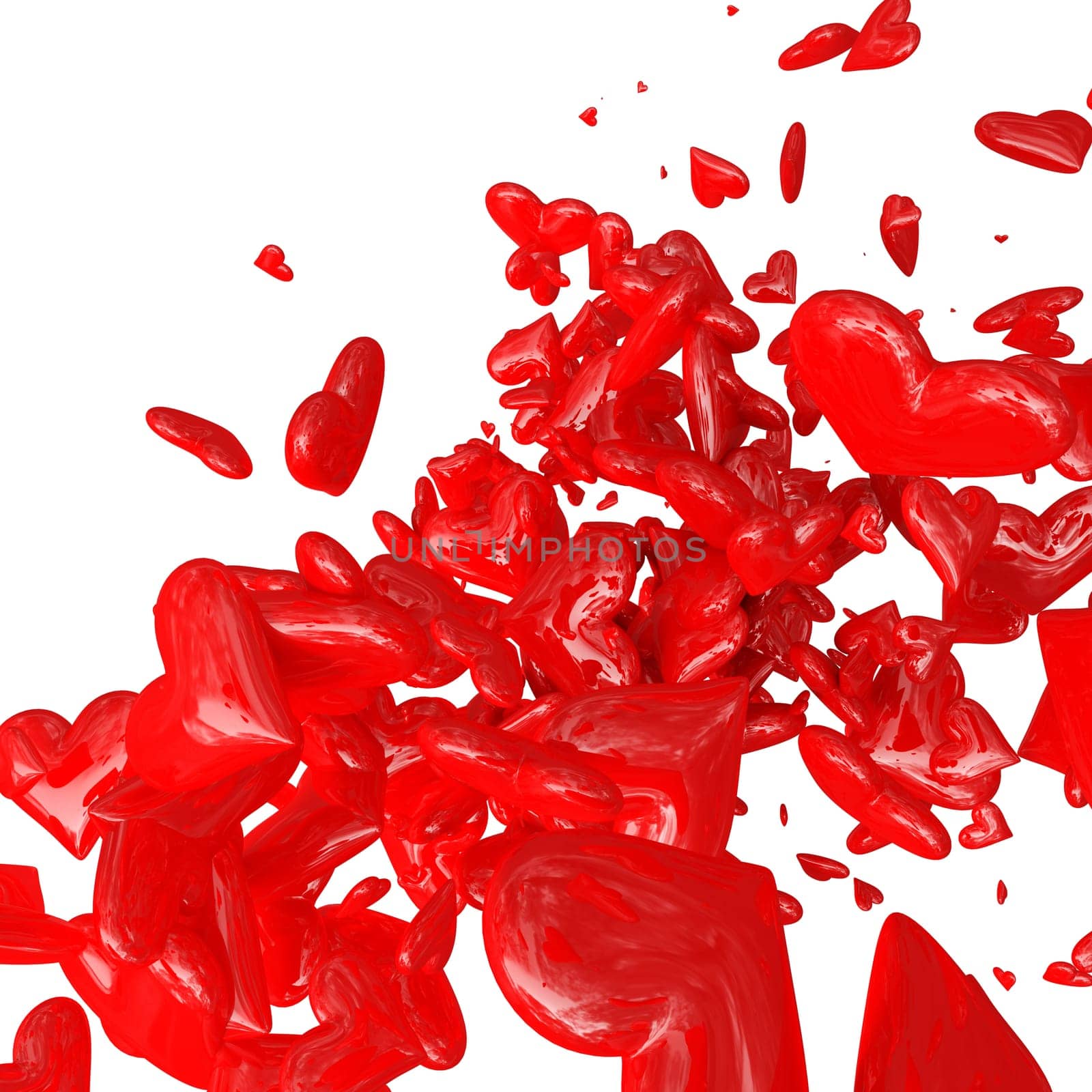 red heart background