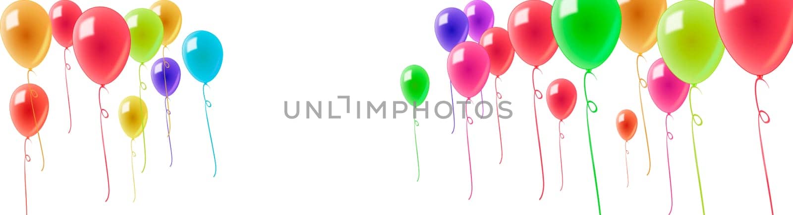 Colorful Balloons Banner