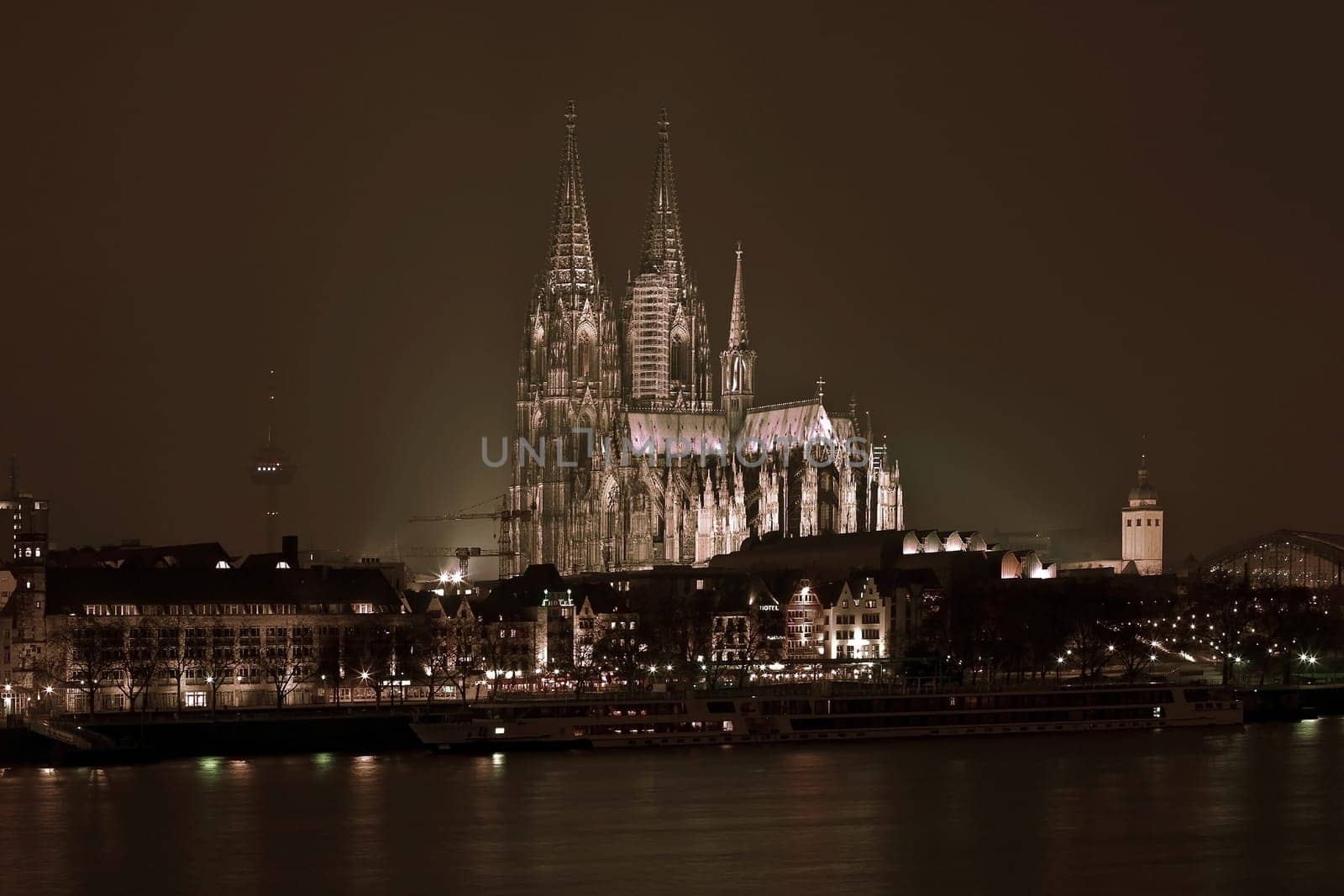 Cologne in the evening