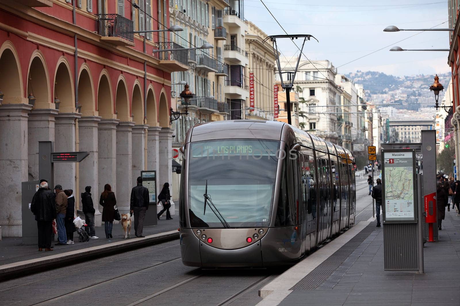 Tram in the centre of NIzza