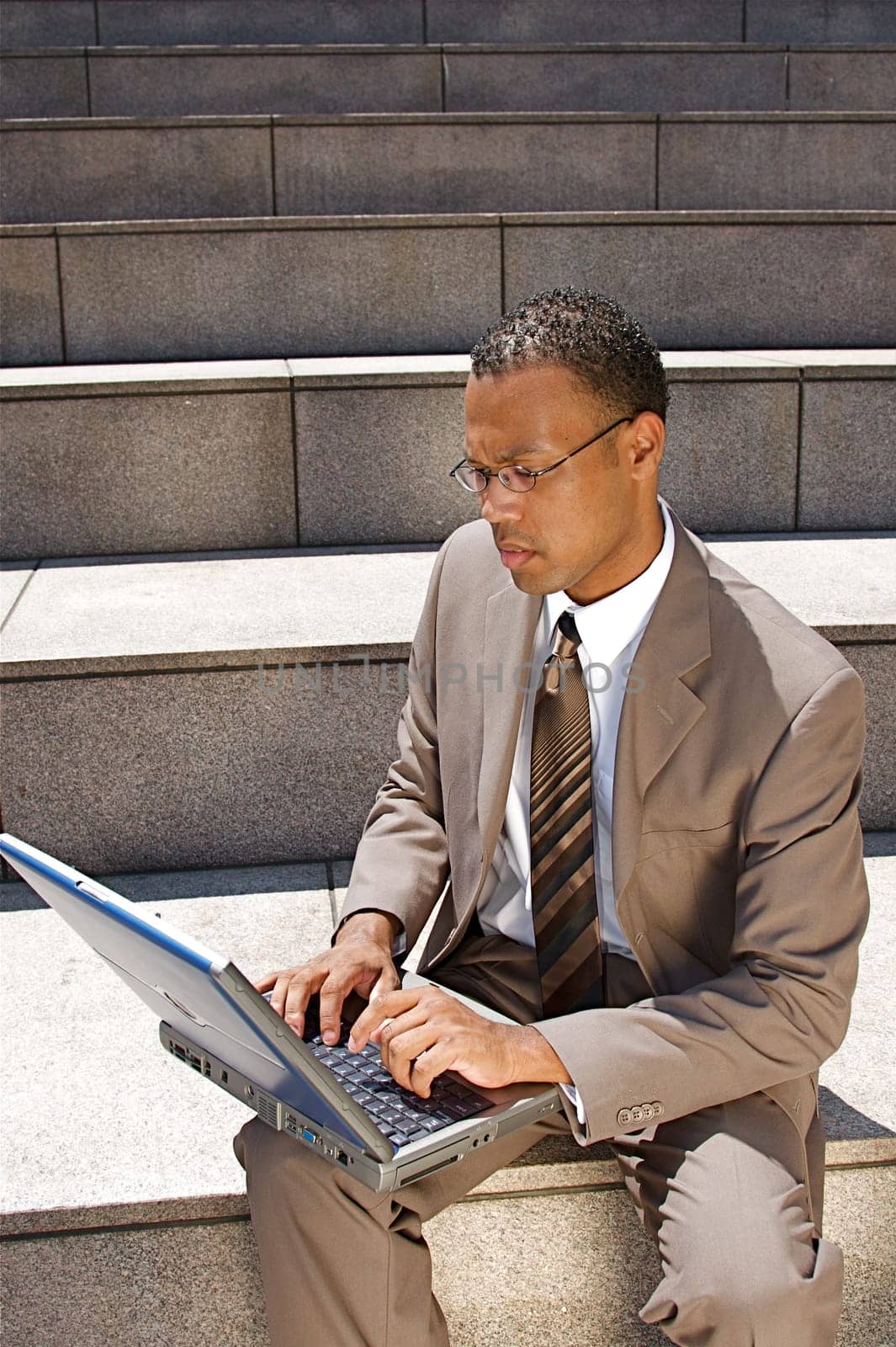 Businessman at a Cafe