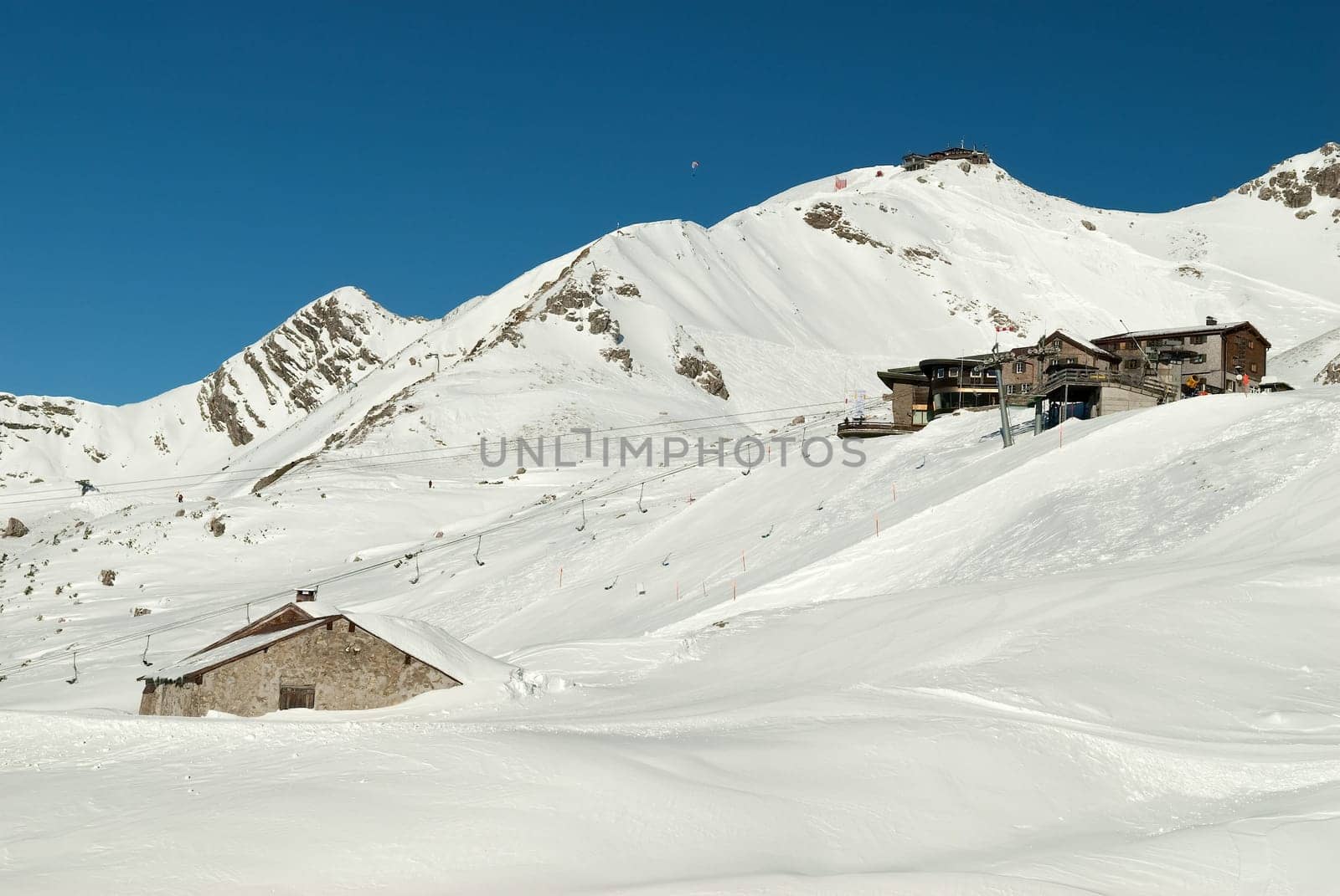 Ski resort on the Nebelhorn