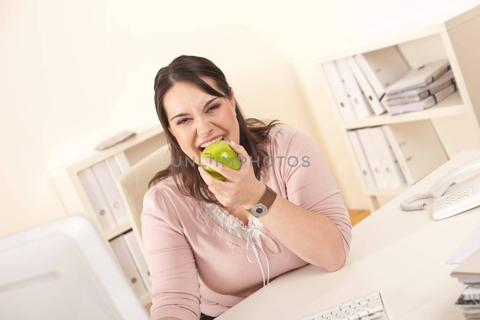 Young businesswoman at office
