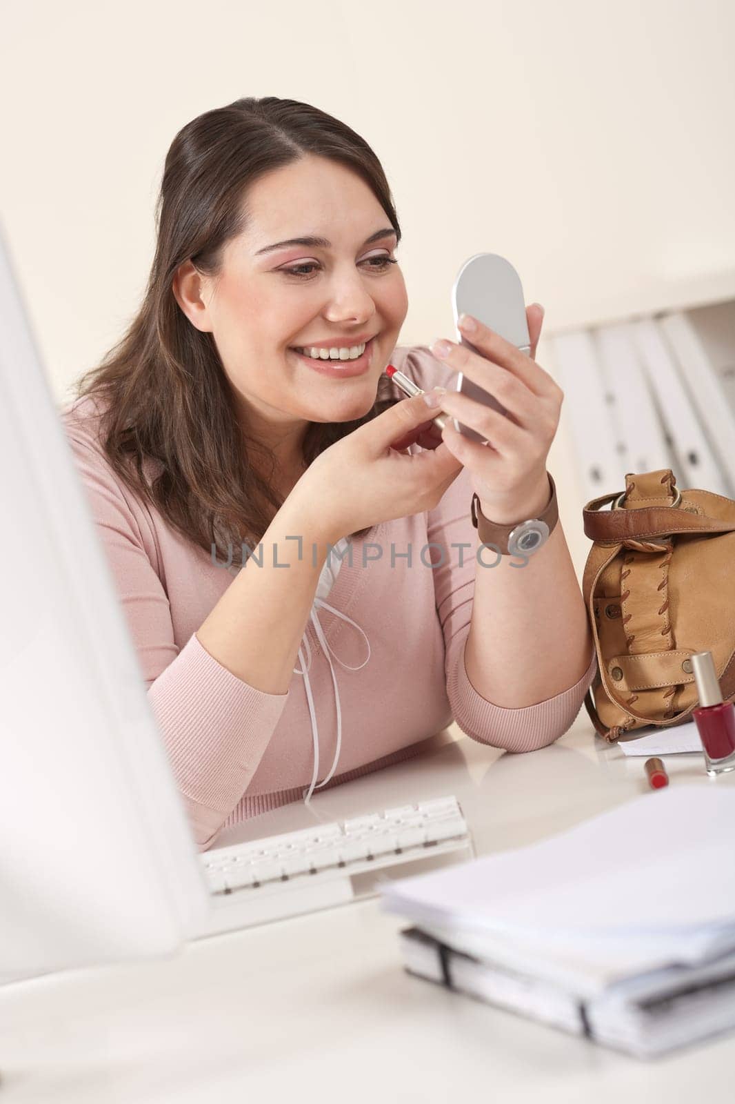 Young businesswoman at office