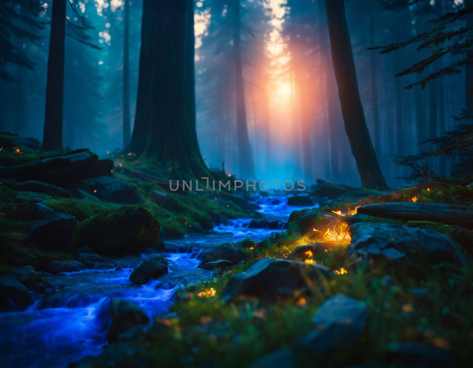 Beautiful morning forest by NeuroSky