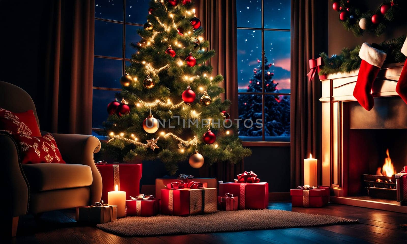 Beautiful Christmas card by NeuroSky