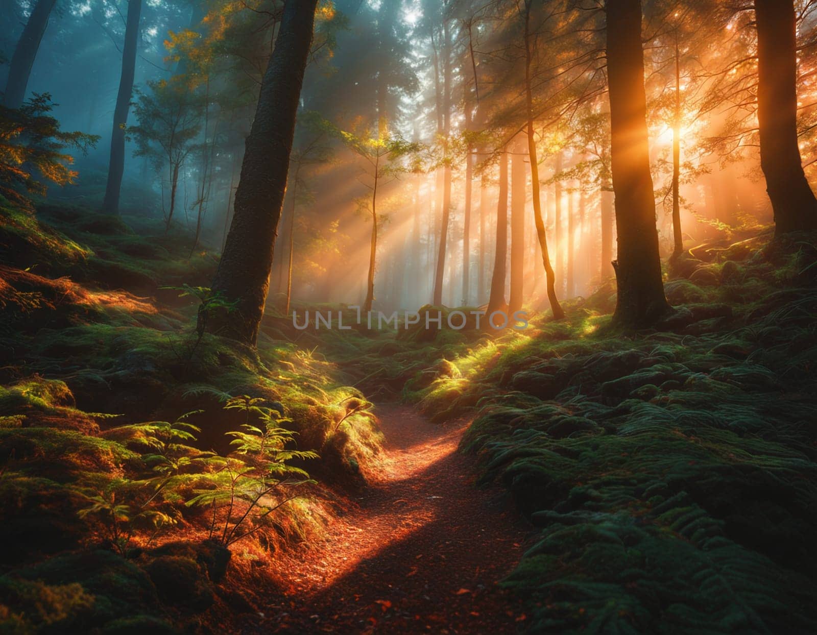 Beautiful morning forest by NeuroSky