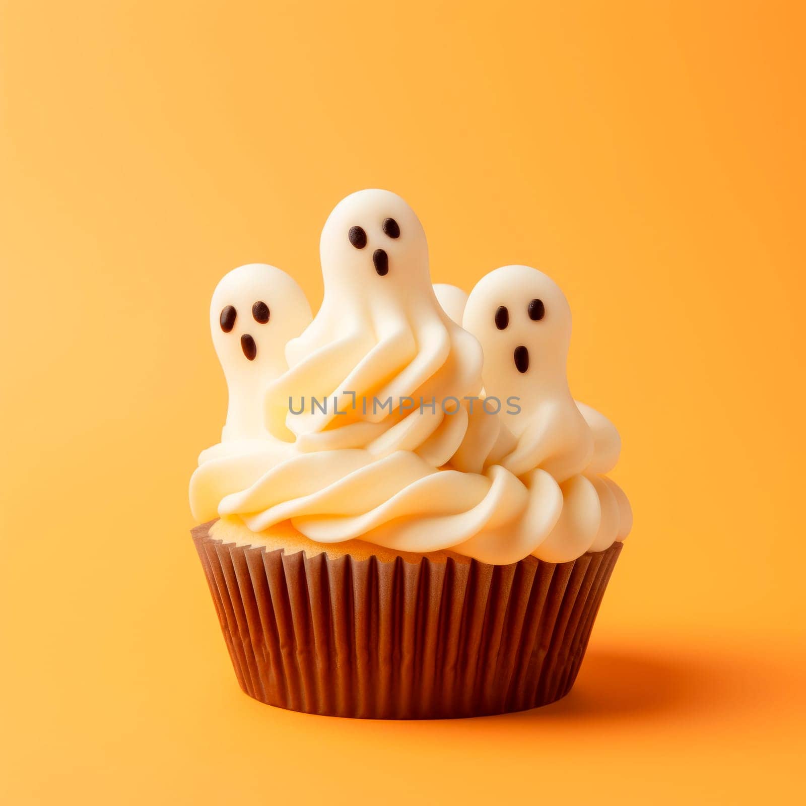 Cute haunted cupcakes for Halloween. Baking for Halloween.