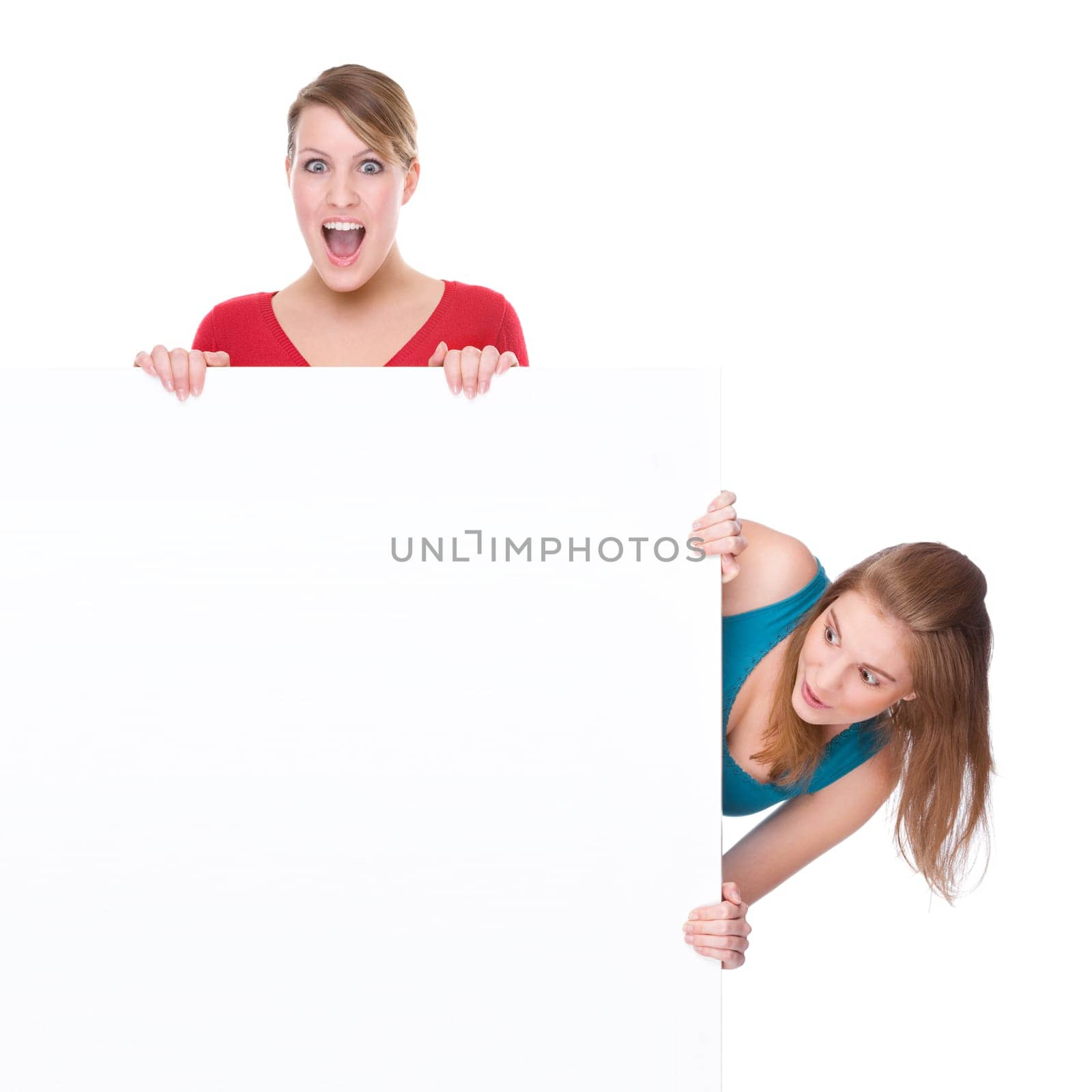Women with billboard