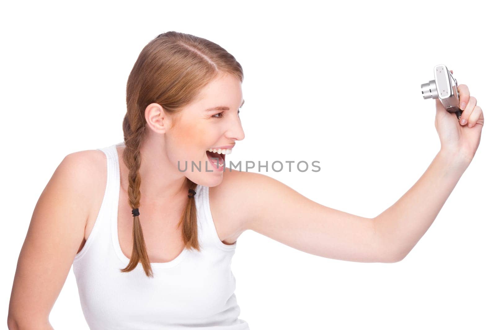 Woman with camera