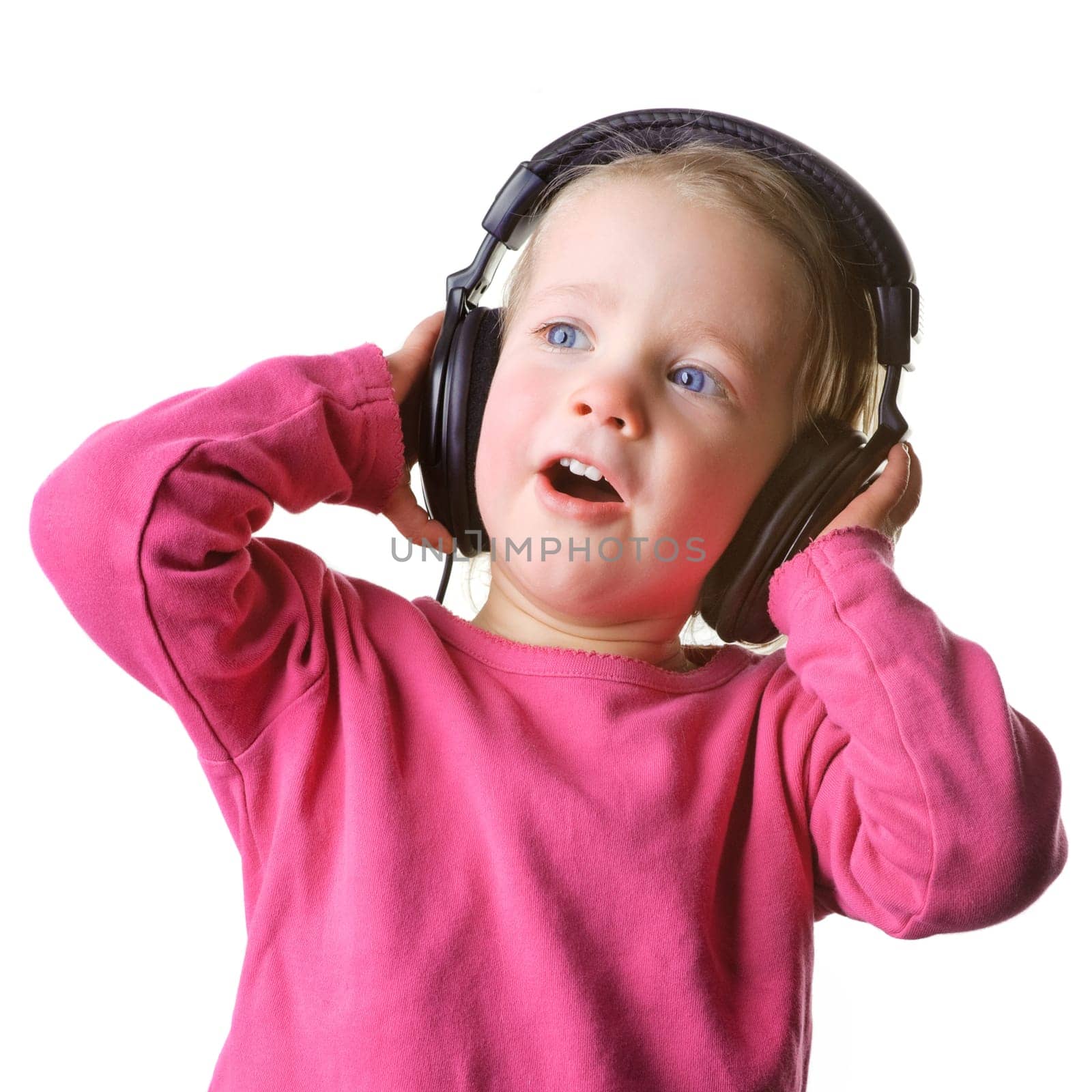 Child with headphones