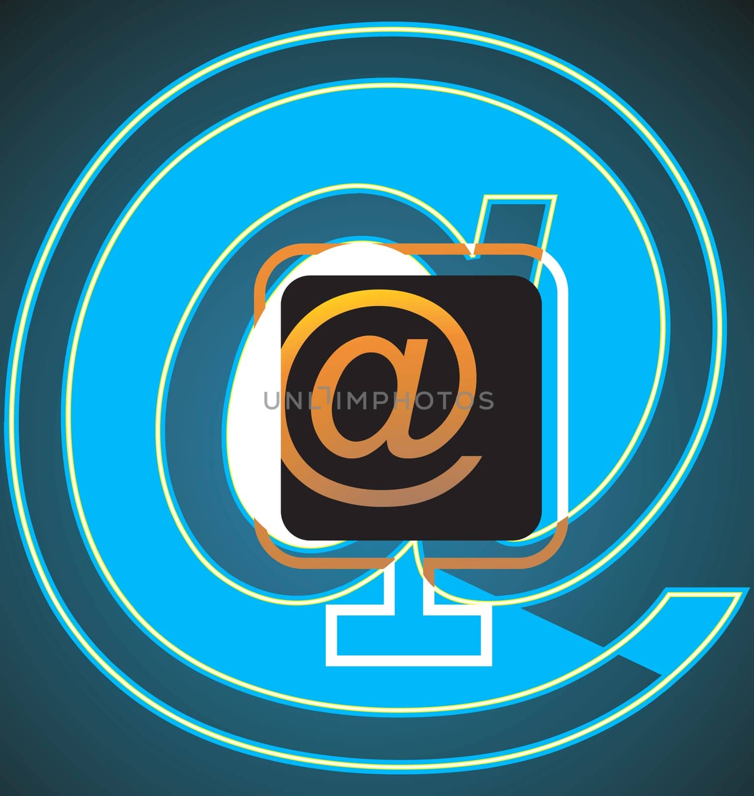 Illustration of an internet symbol