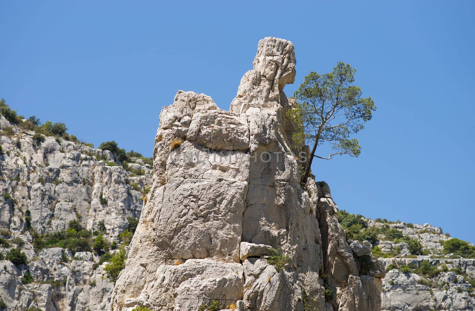 Typical rock formation in the South of France