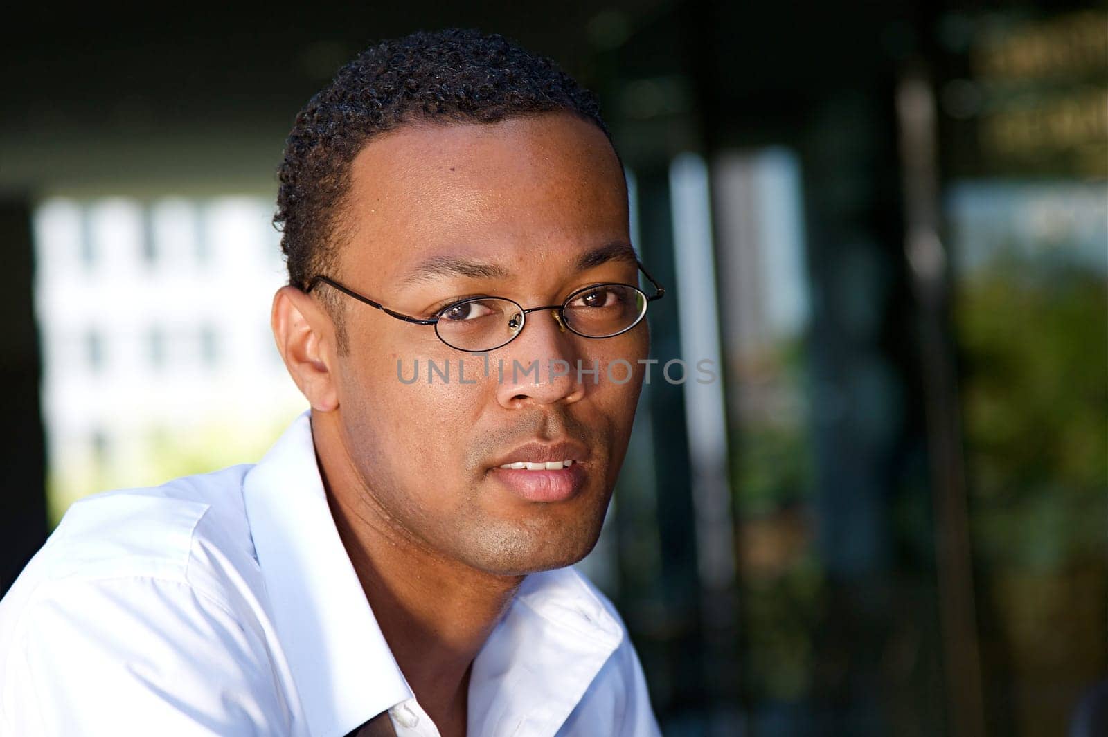 Businessman at a Cafe