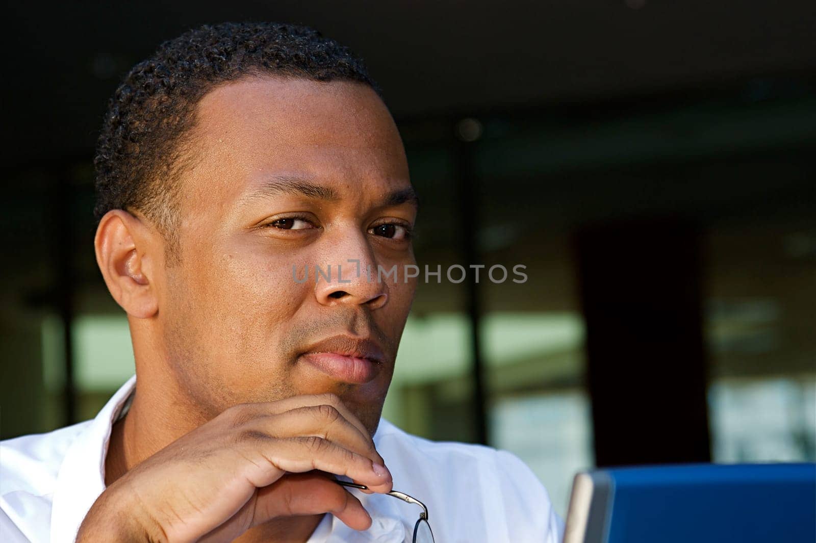 Businessman at a Cafe