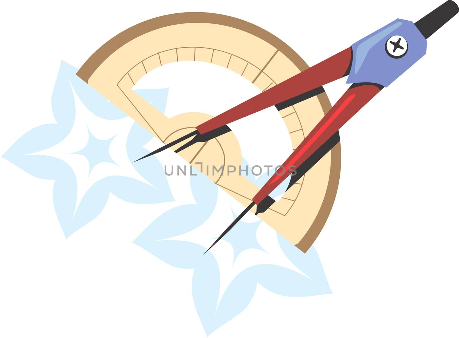 Divider and protractor