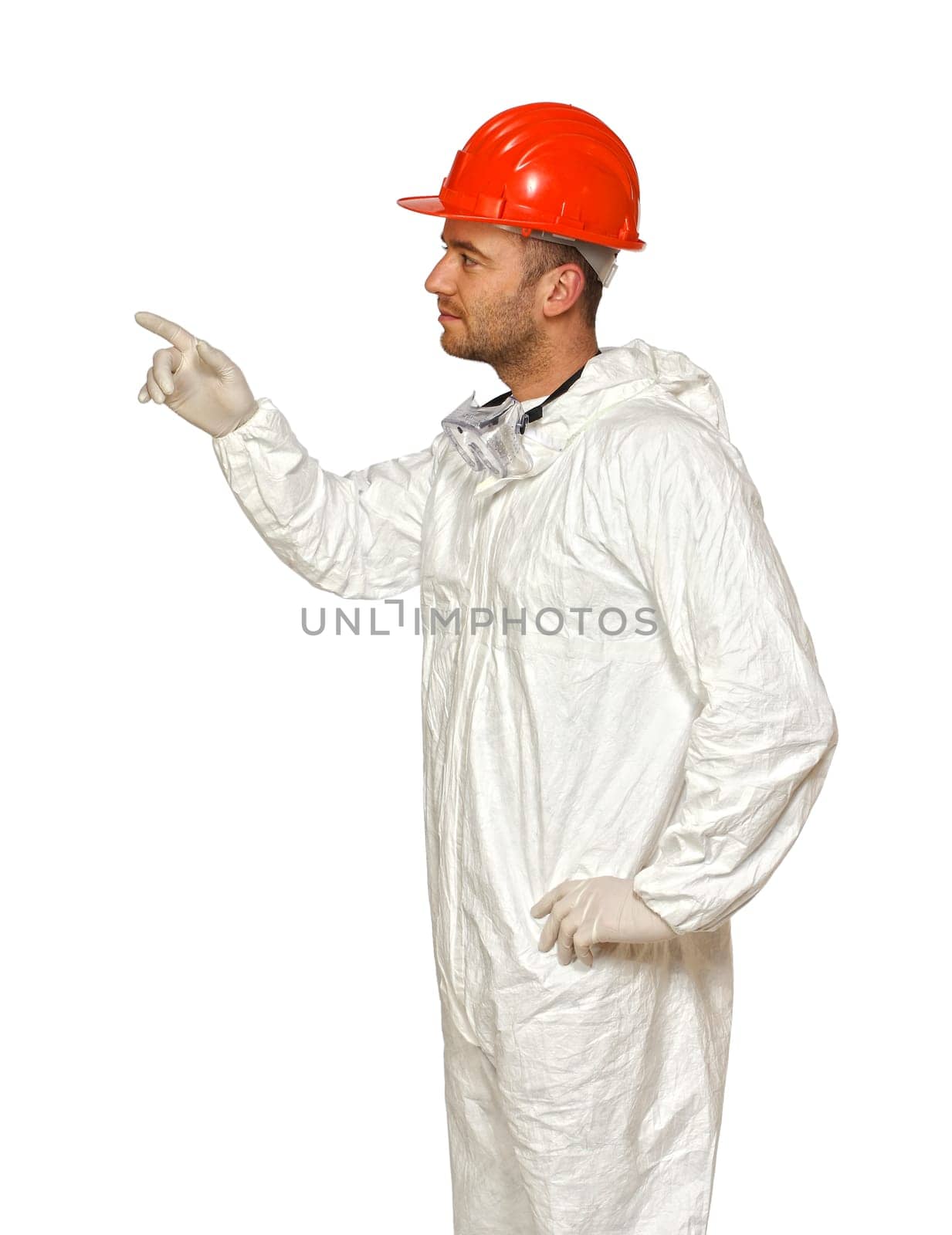 manual worker with protection clothes