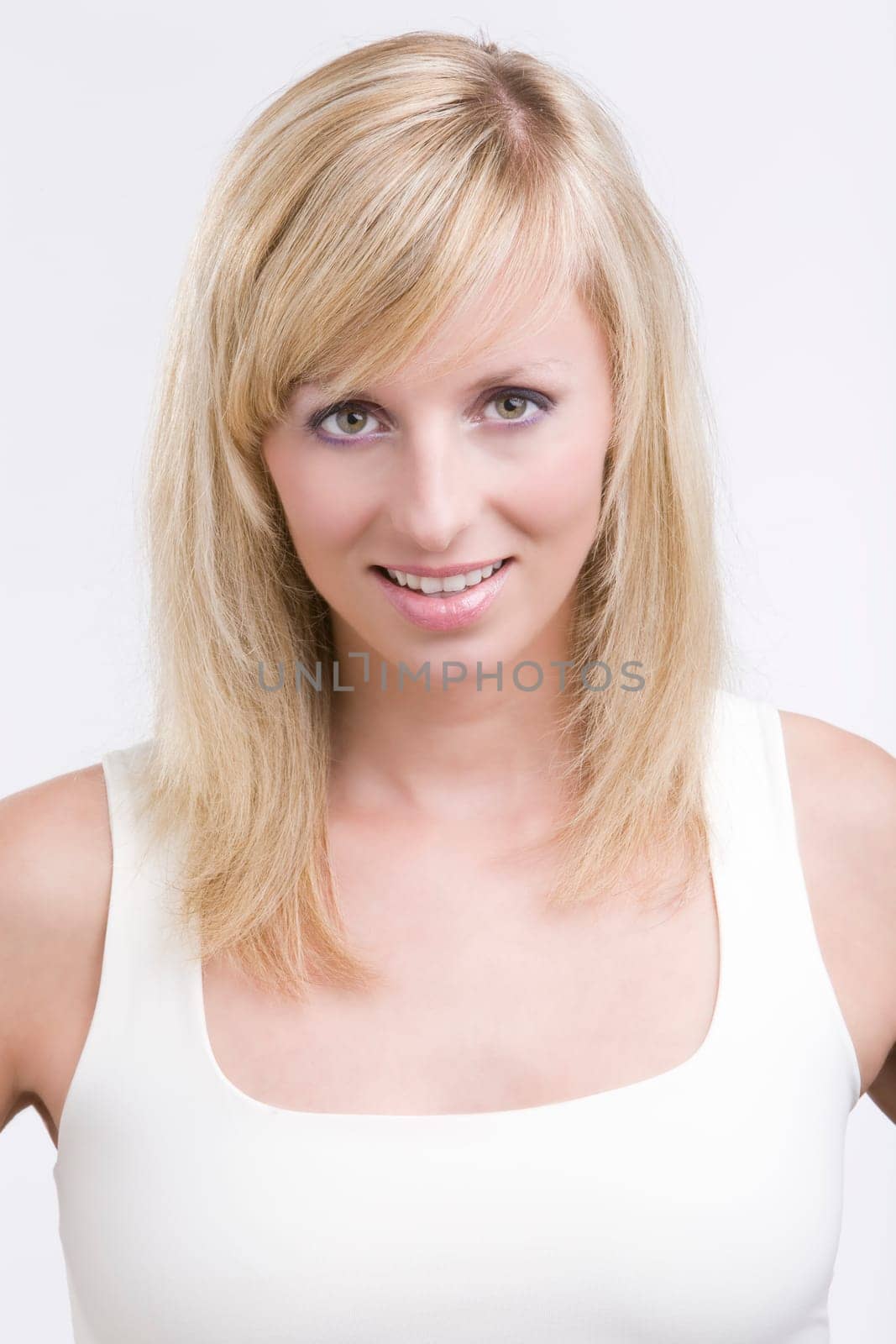 Portrait of attractive young smiling wom