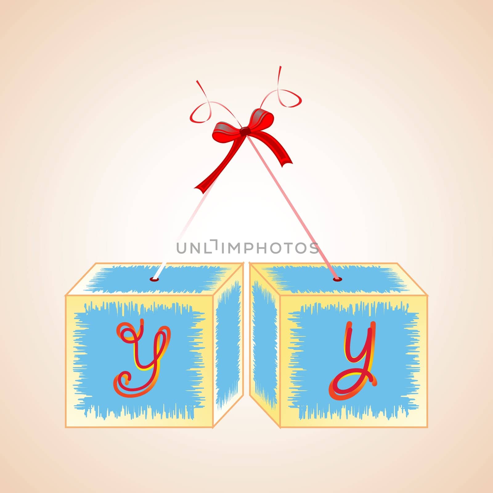 cubes alphabet Y