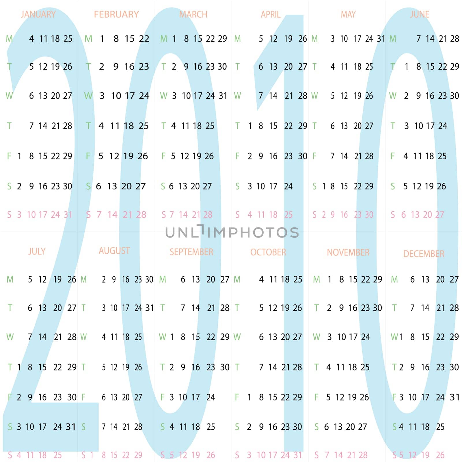 calendar 2010