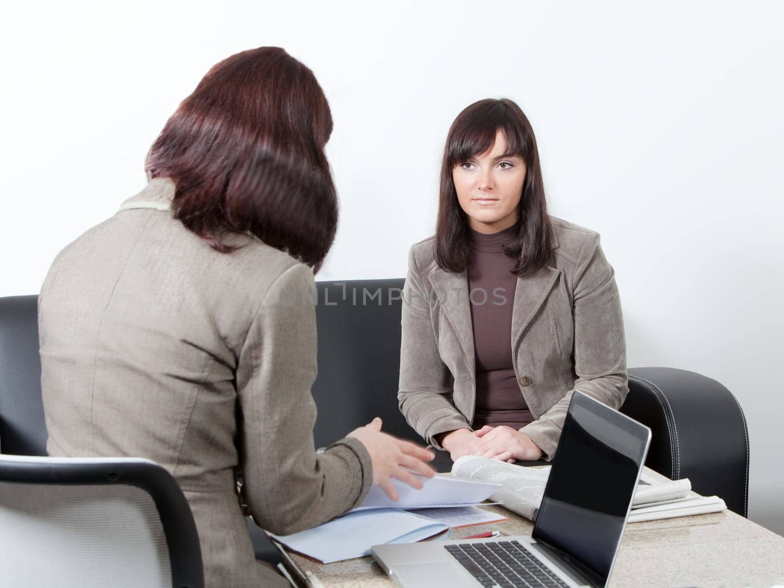 Business women at the meeting