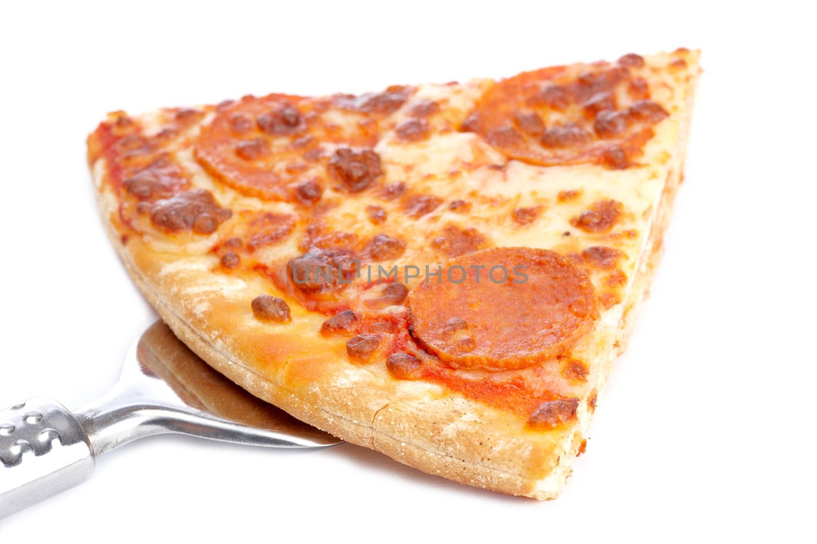 Slice of tasty Italian pizza