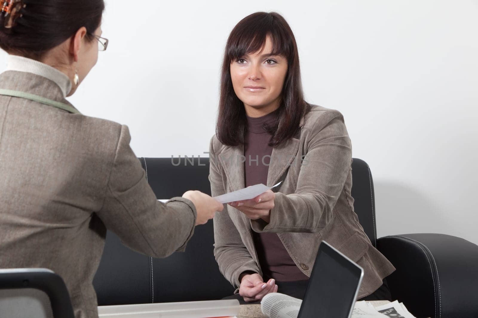 Business women at the meeting