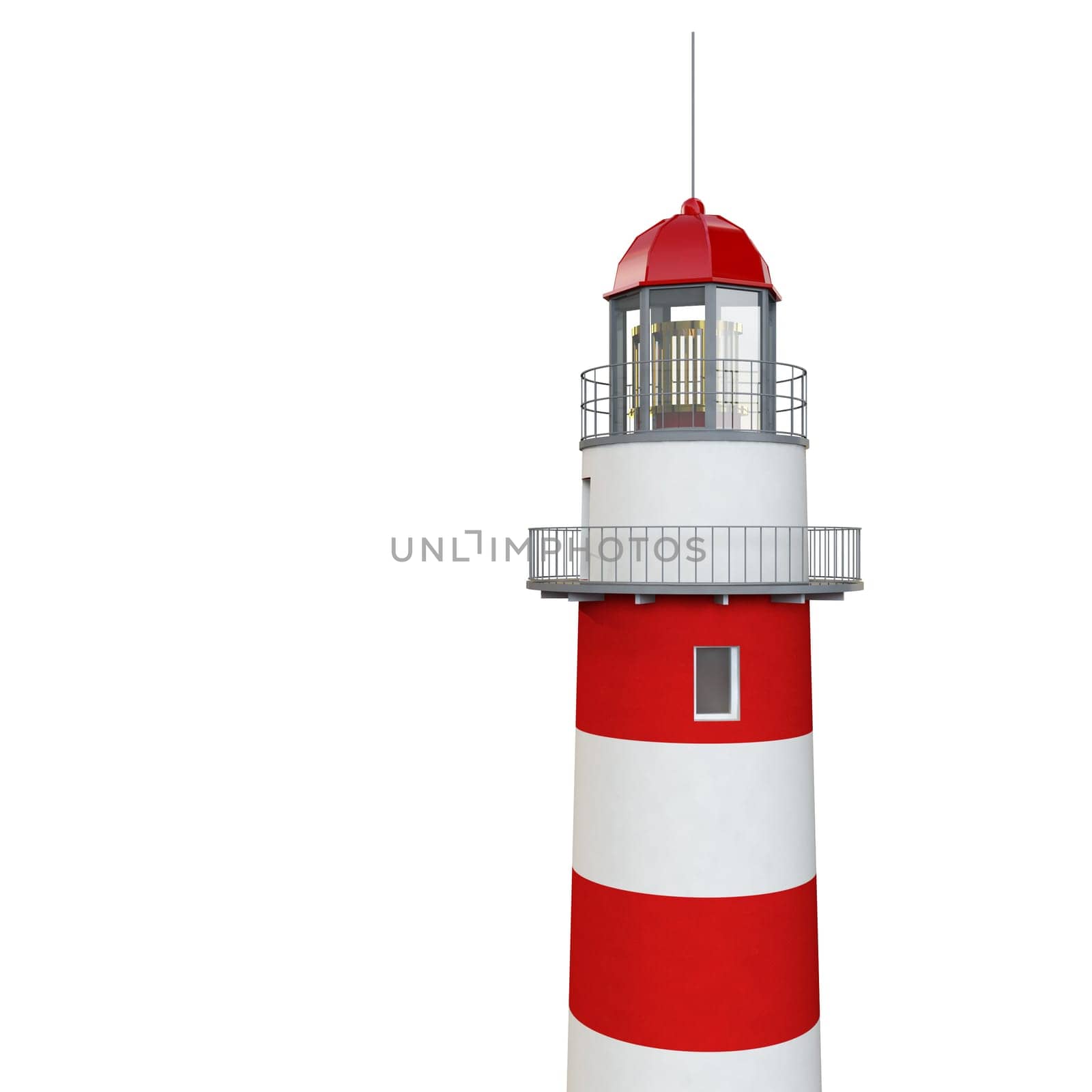 red and white lighthouse