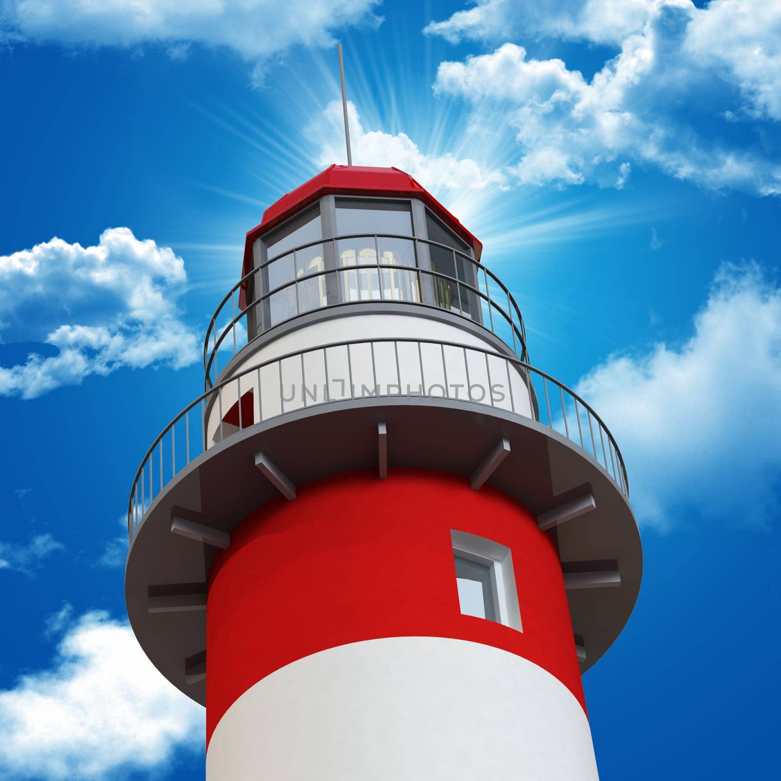 lighthouse and blue sky