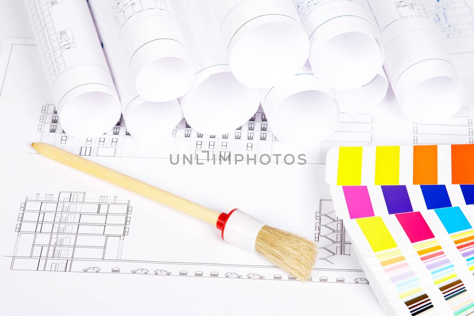 Paintbrush and color guide