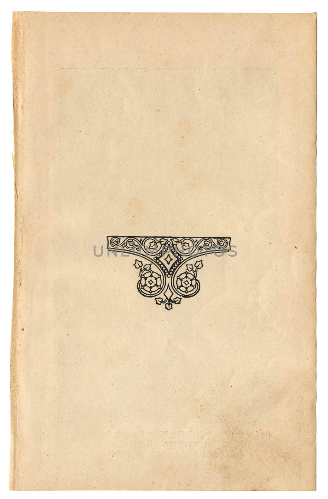 Old yellowed paper as background