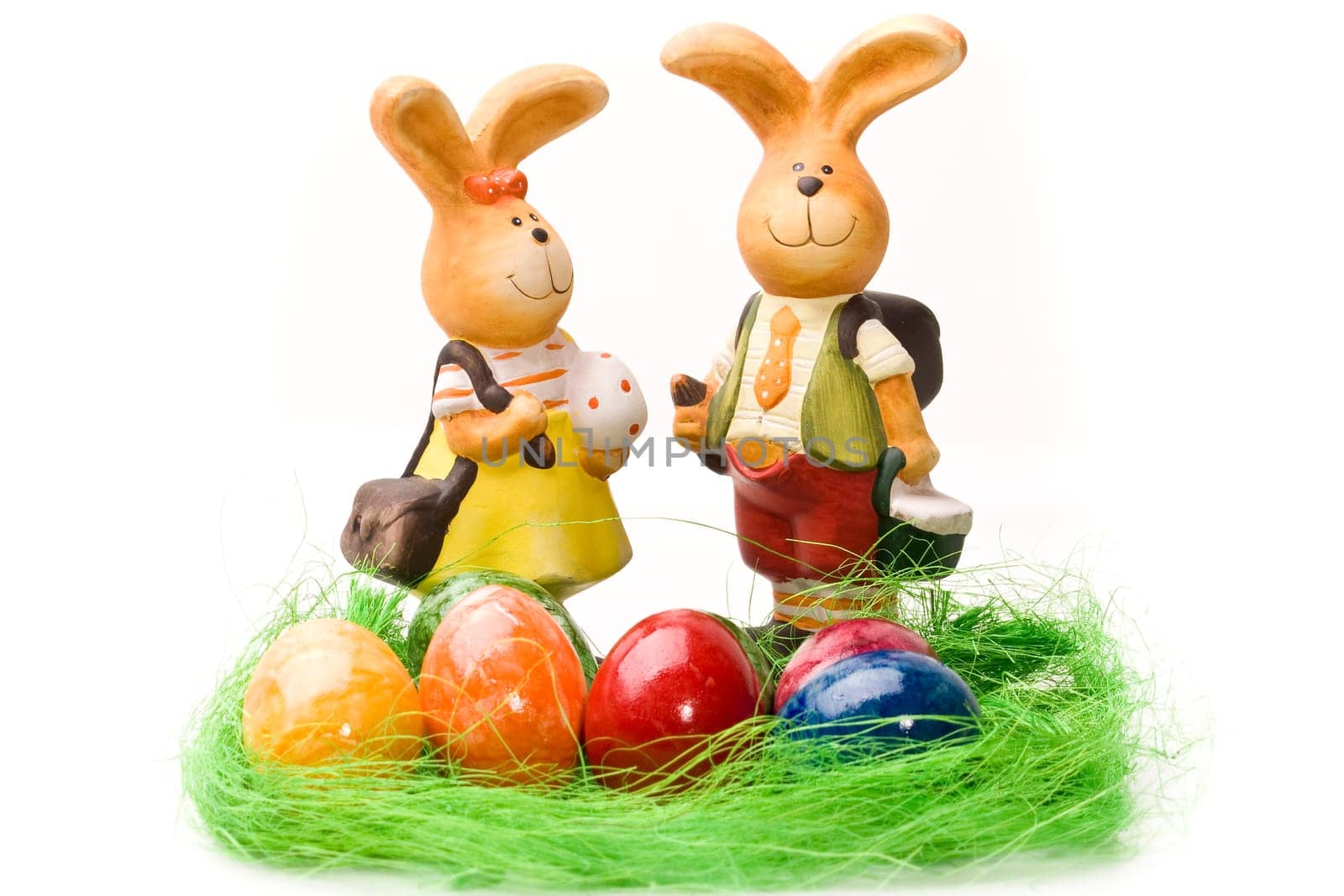 Easter Bunny and Easter Woman wd562
