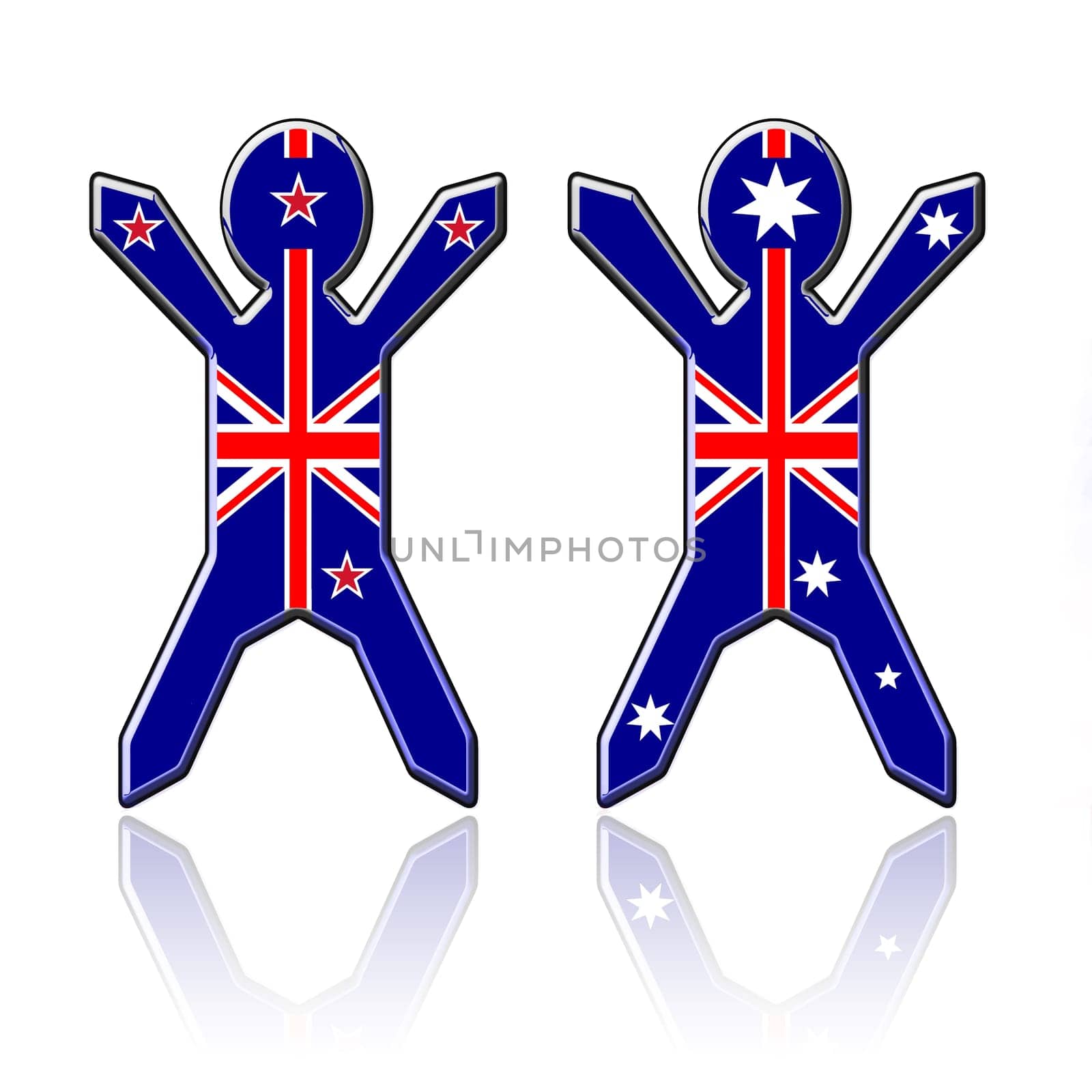 New Zealand and Australia males
