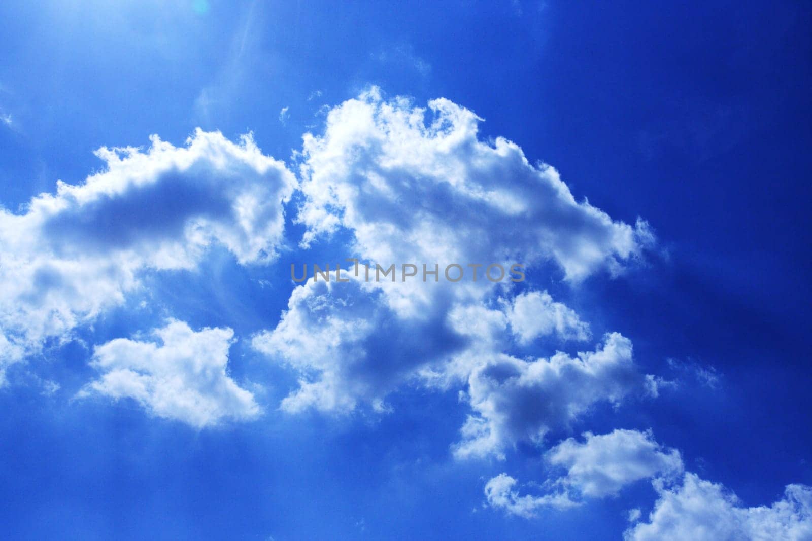 Blue sky with clouds