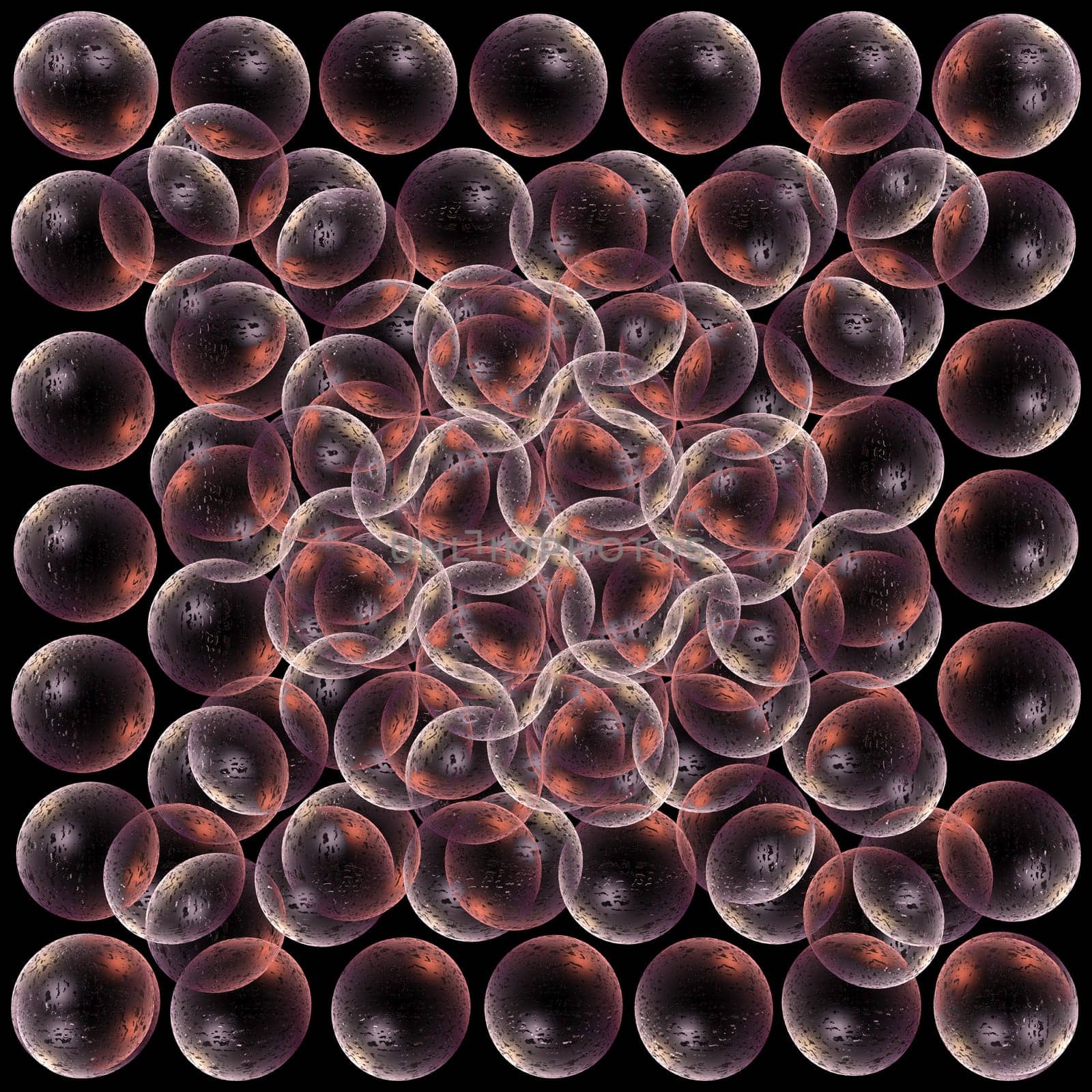 glowing spheres
