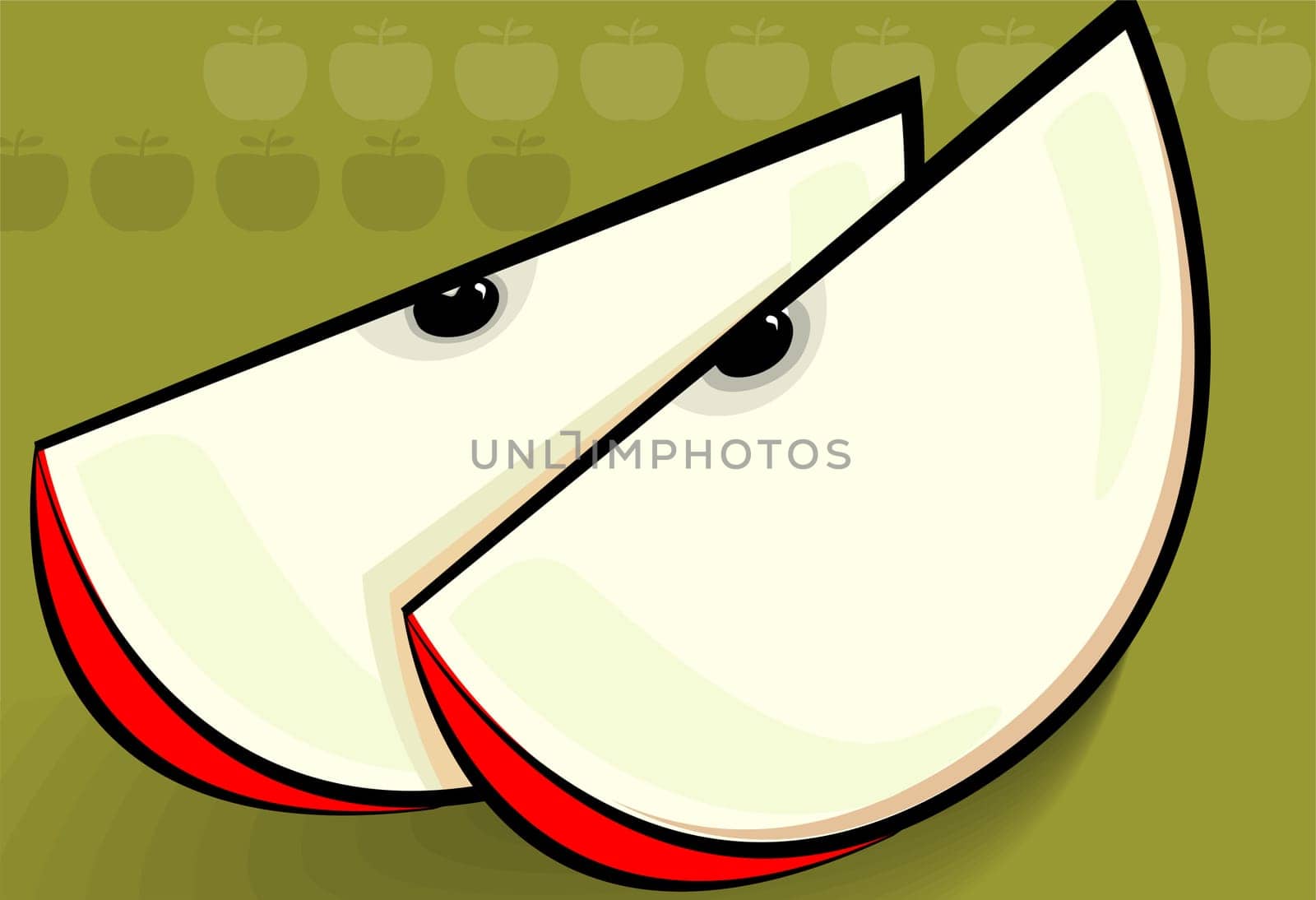 Illustration of an apple