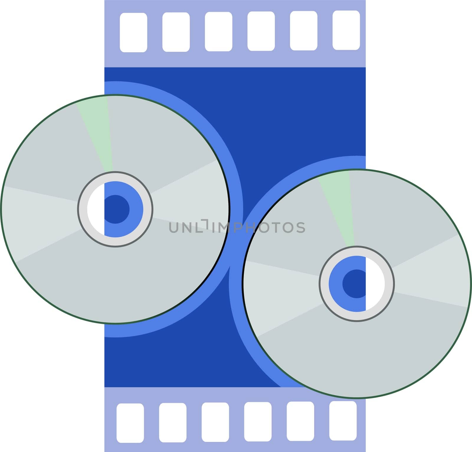 Illustration of two CD