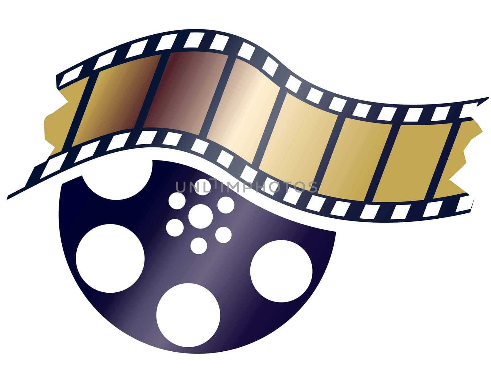 Illustration of film and designed