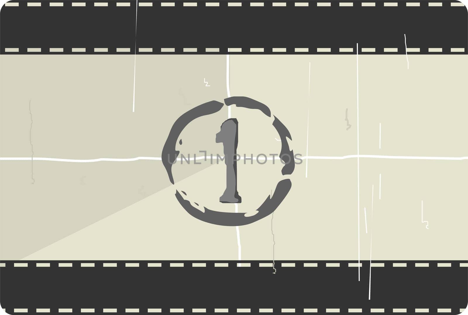 Illustration of film clapper board