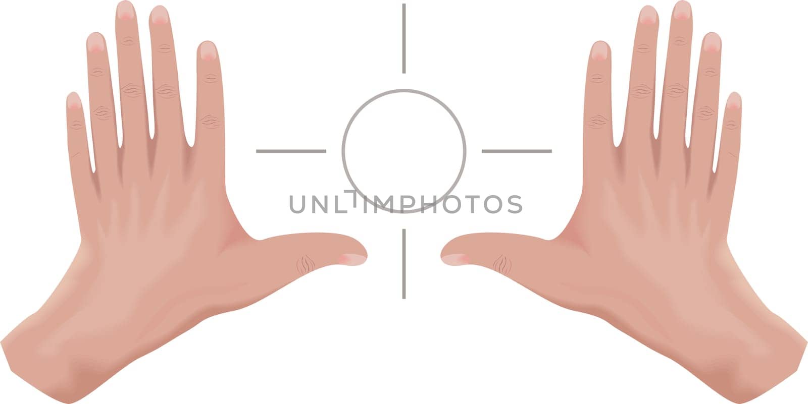 Illustration of Two hands