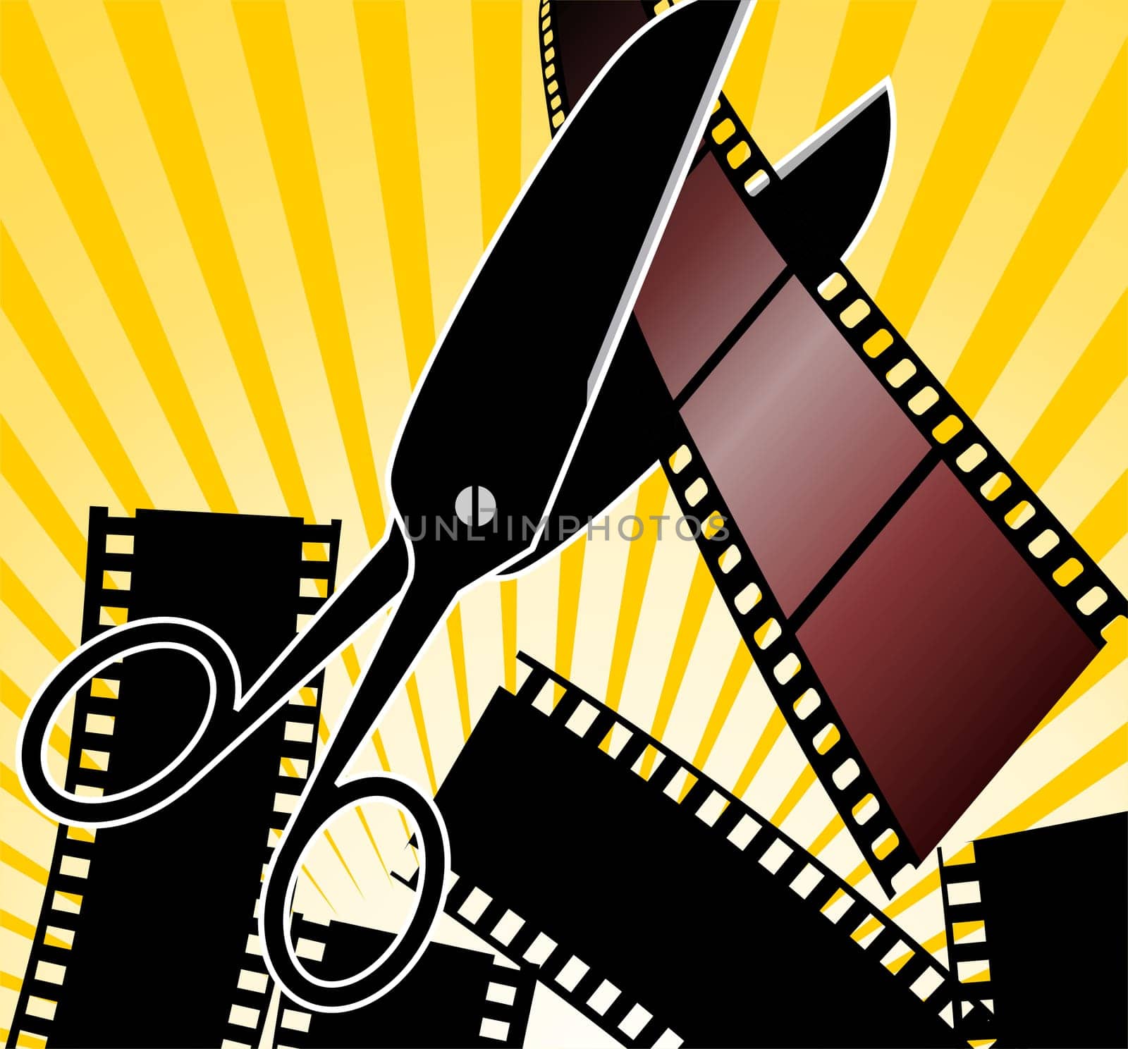 Scissors and film